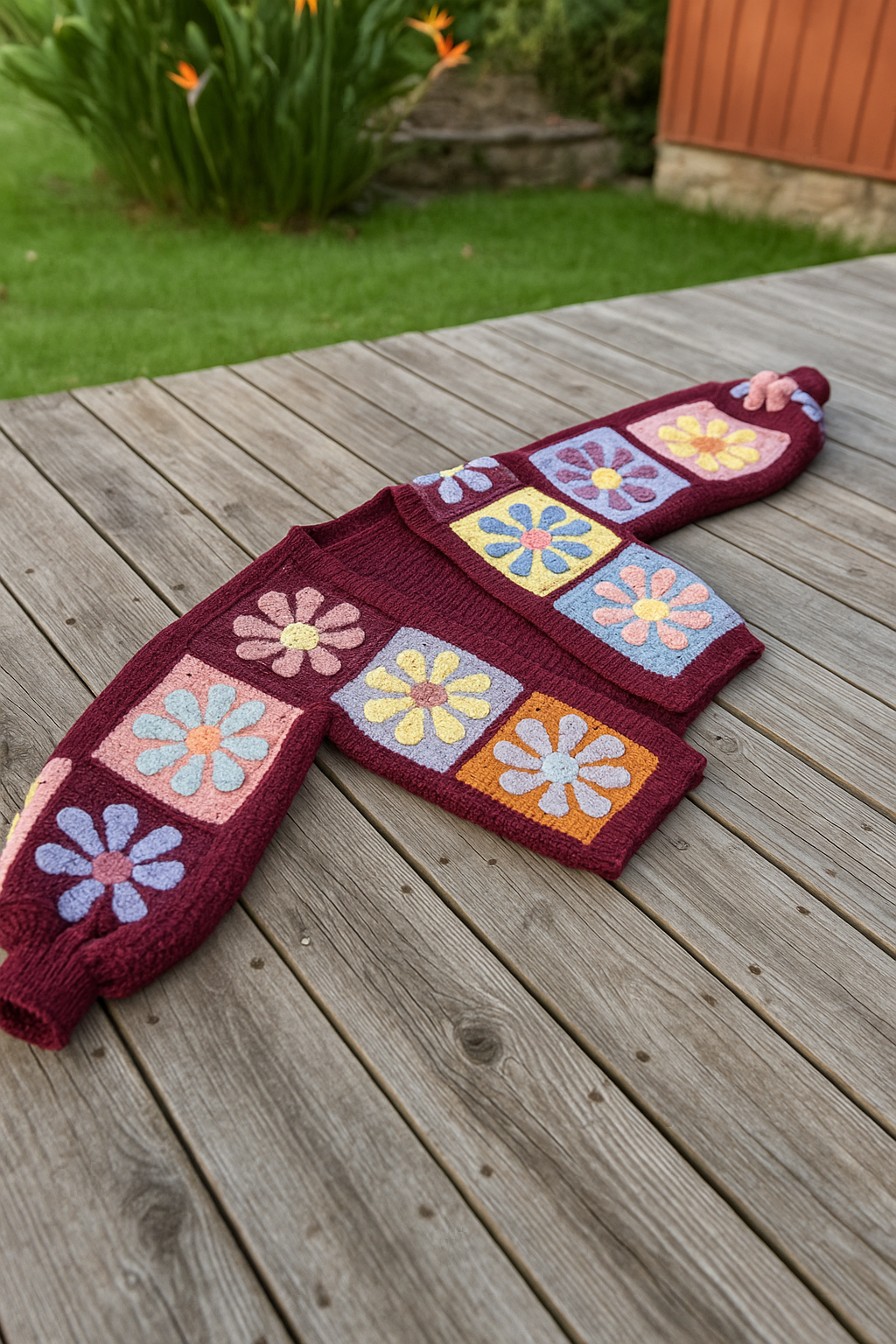 Daisy Granny Square Cardigan