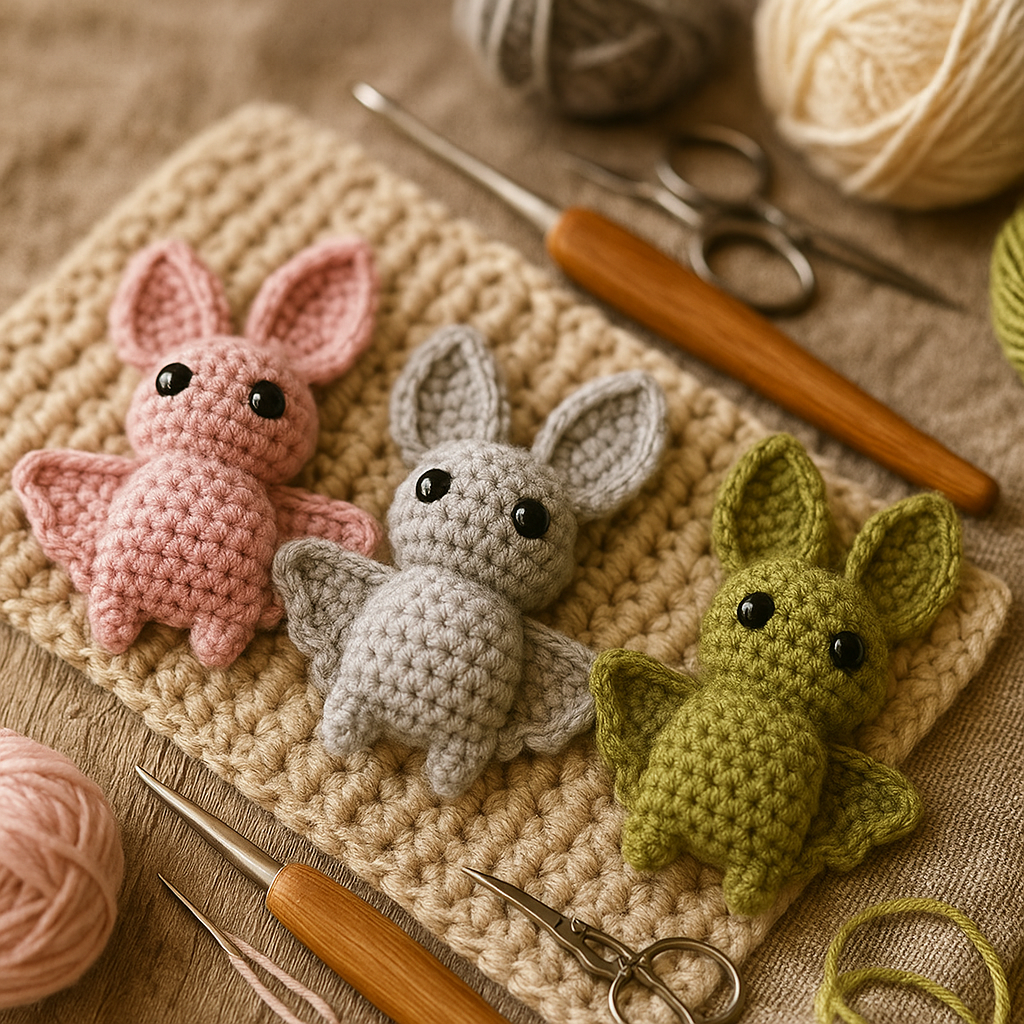 Spooky Bat Party Garland Crochet Pattern