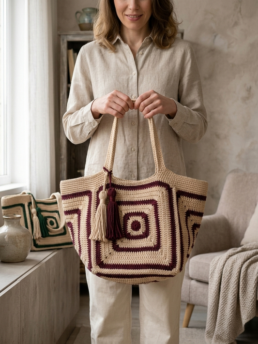 Harmony Granny Tote Bag Crochet Pattern