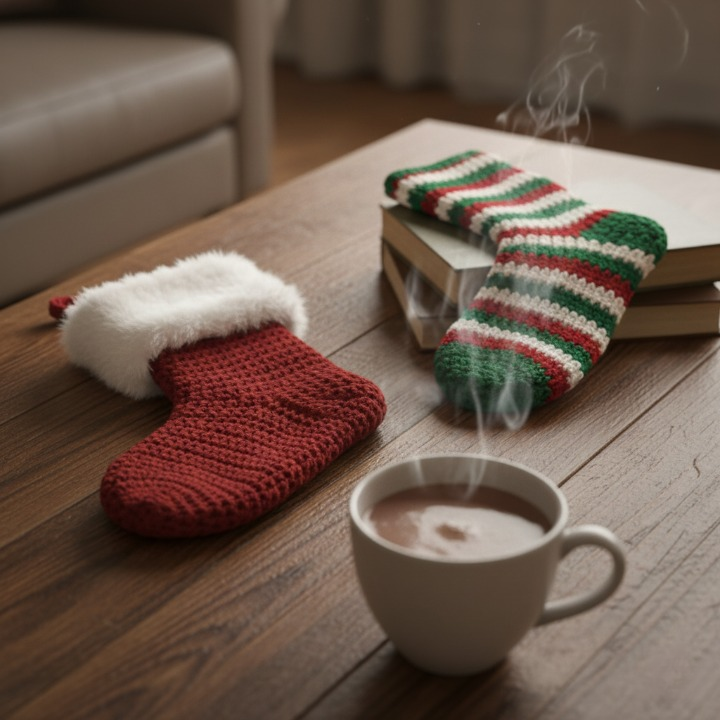 Festive Crochet Christmas Stockings