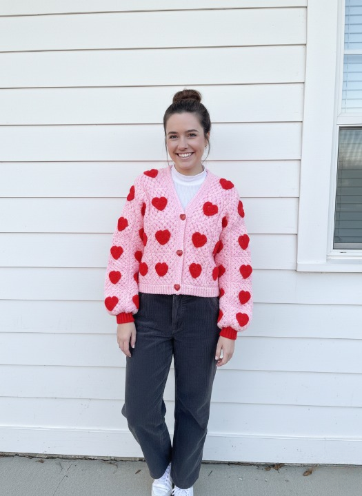 HEARTFELT Granny Square Cardigan Crochet Pattern