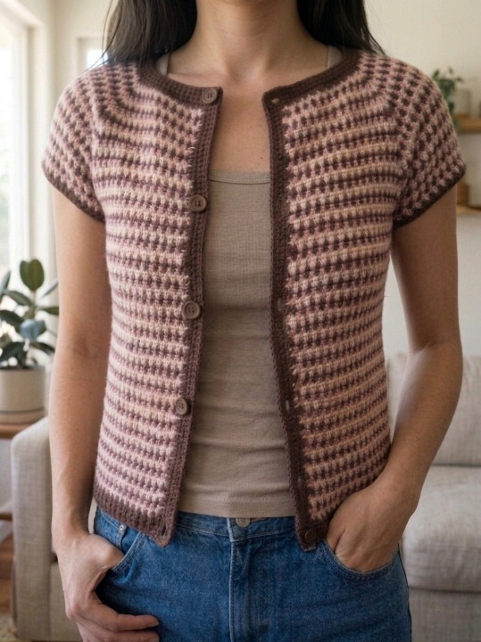 Aurora Raglan Crochet Cardigan Pattern