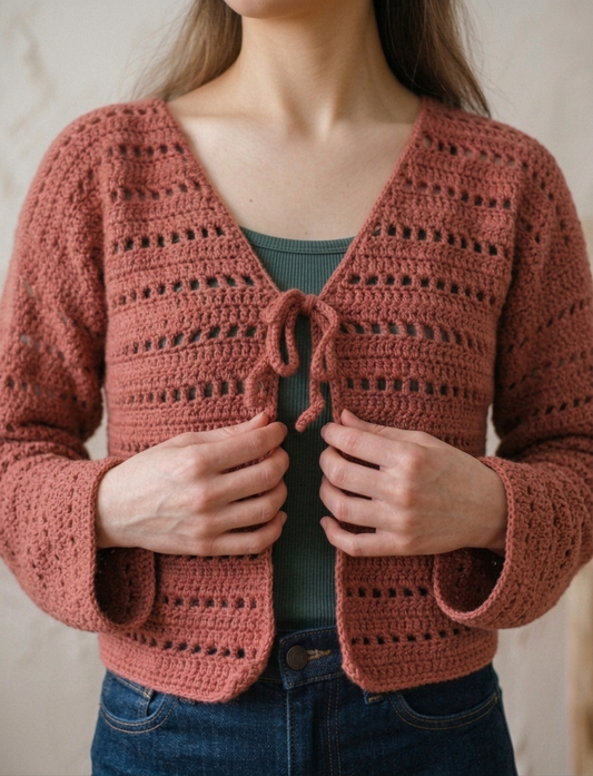 MARIGOLD BREEZE Crochet Cardigan Pattern
