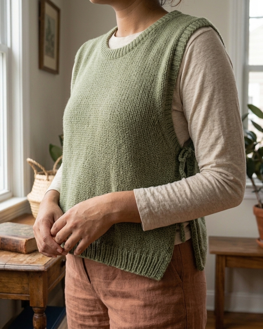 Willow Drift Knit Vest Pattern