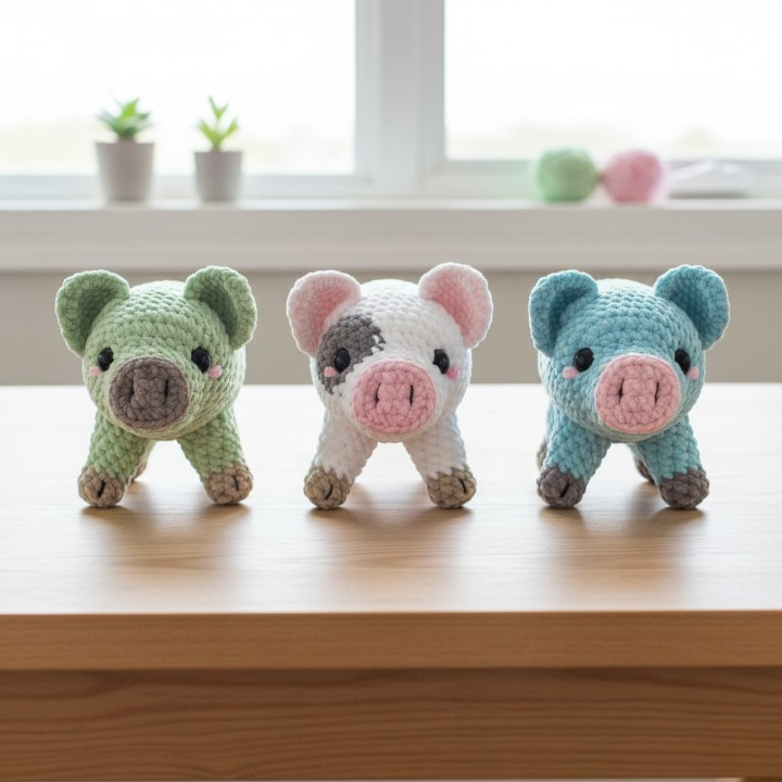 Oinkie the Pig Crochet Pattern