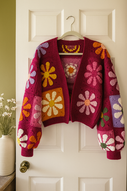 Daisy Granny Square Cardigan