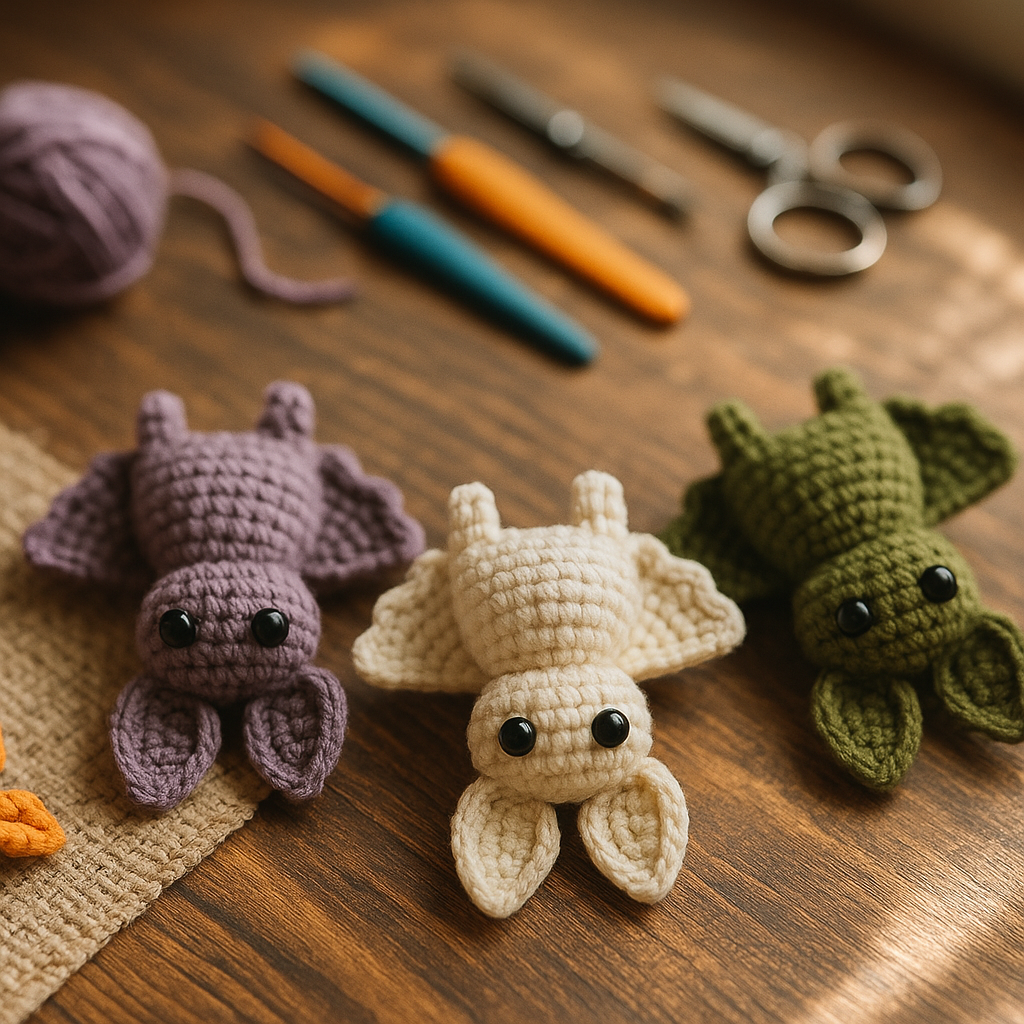 Spooky Bat Party Garland Crochet Pattern
