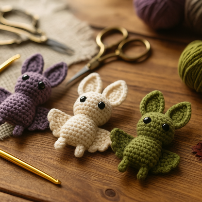 Spooky Bat Party Garland Crochet Pattern