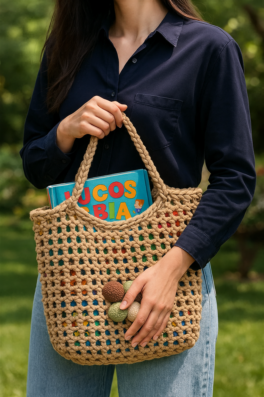 Lightweight Mesh Tote Bag