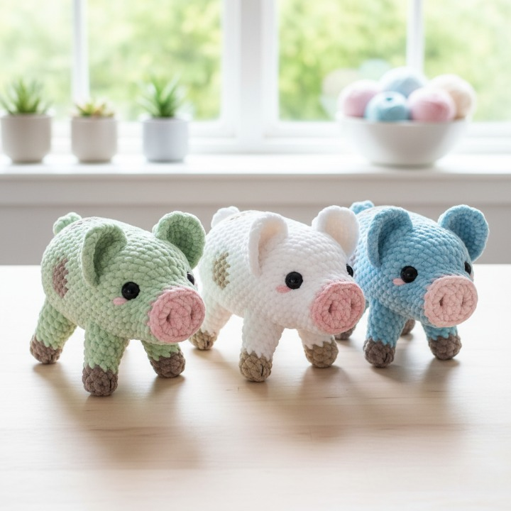 Oinkie the Pig Crochet Pattern