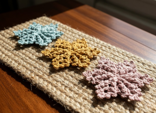 Crystal Charm Snowflake Crochet Pattern