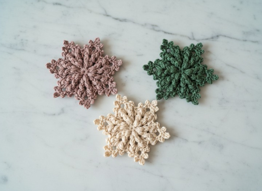 Crystal Charm Snowflake Crochet Pattern