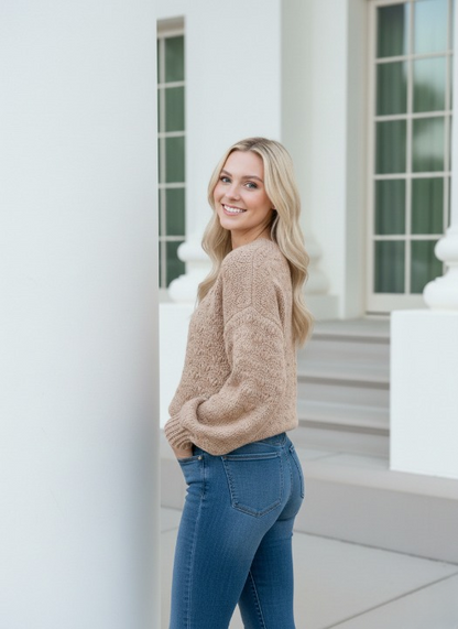 CLOUDWEAVE Puff Stitch Crochet Sweater Pattern