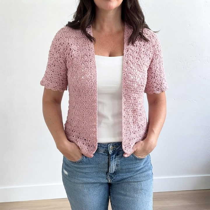 Seashell Breeze Crochet Cardigan Pattern