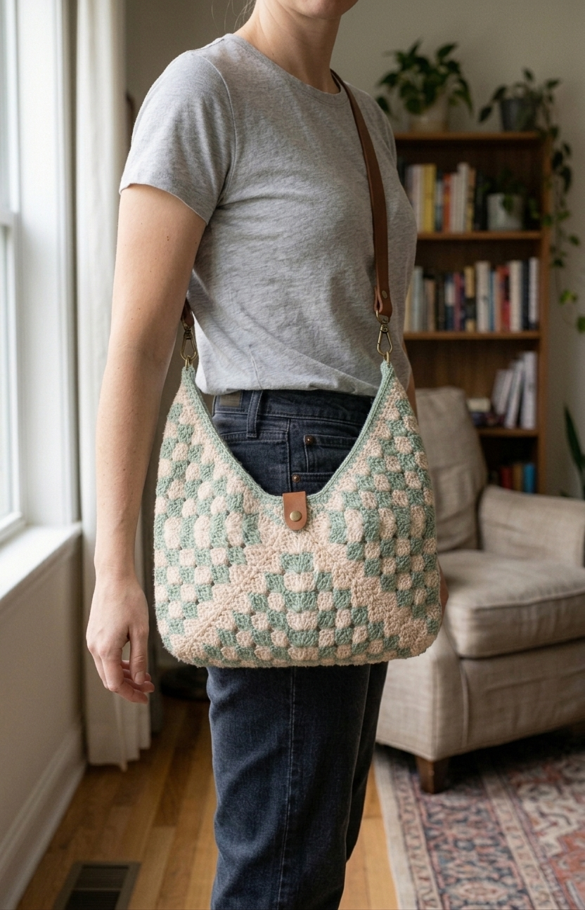 Sunset Bloom Granny Tote Bag Crochet Pattern