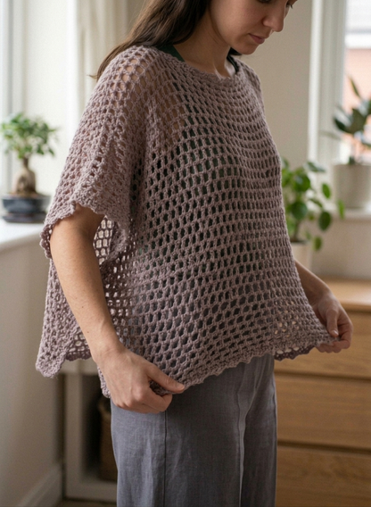 ETHEREAL MESH Crochet Shawl Pattern