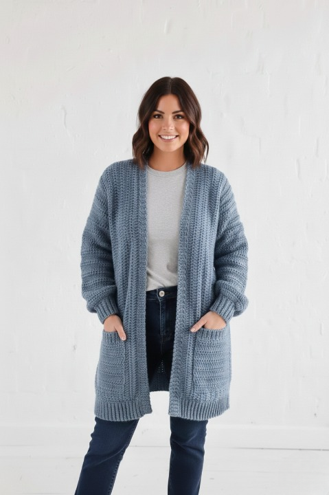 LUMEN Easy Crochet Cardigan Pattern