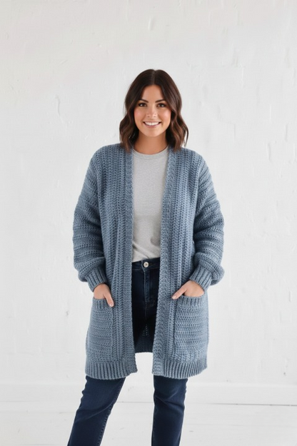 LUMEN Easy Crochet Cardigan Pattern