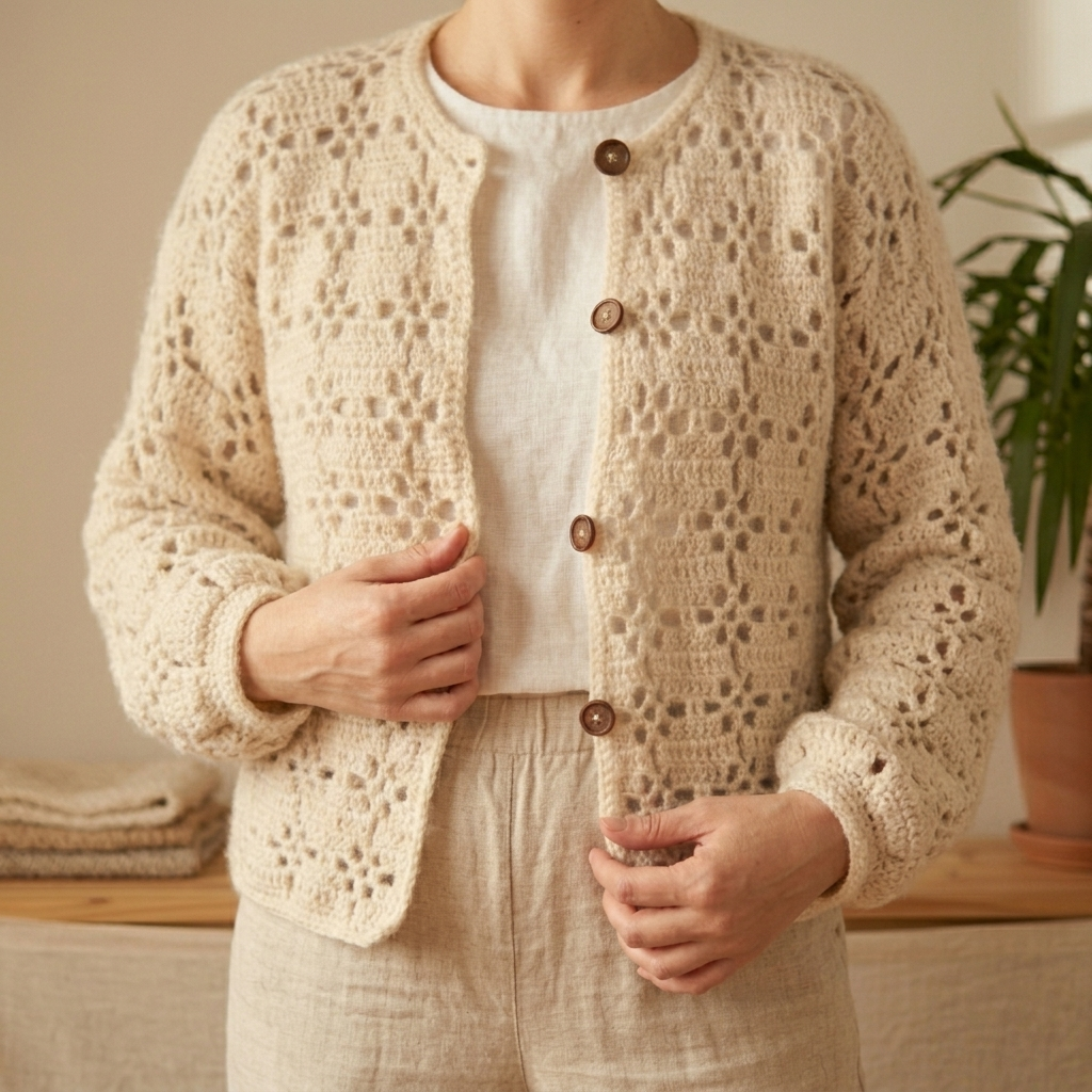 LACY LOU Crochet Cardigan Pattern