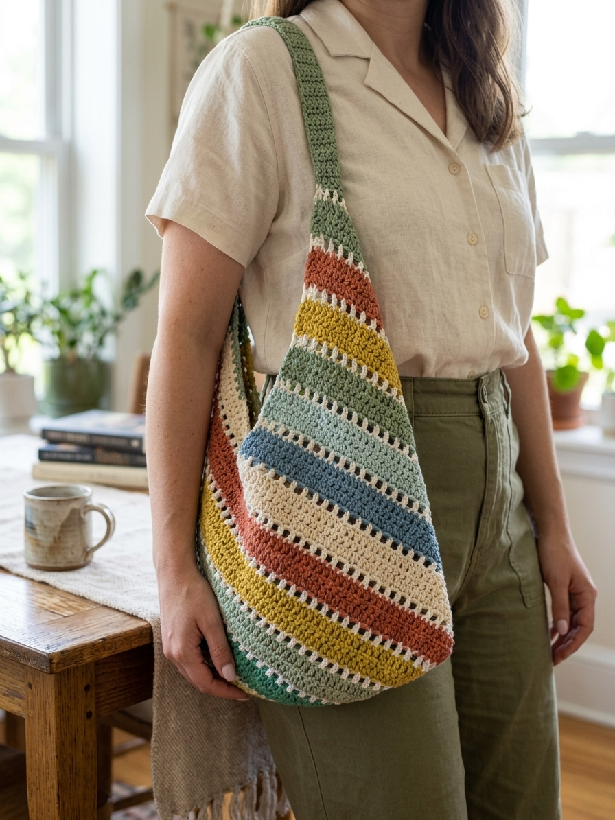 Sunbeam Foldaway Tote Crochet Pattern
