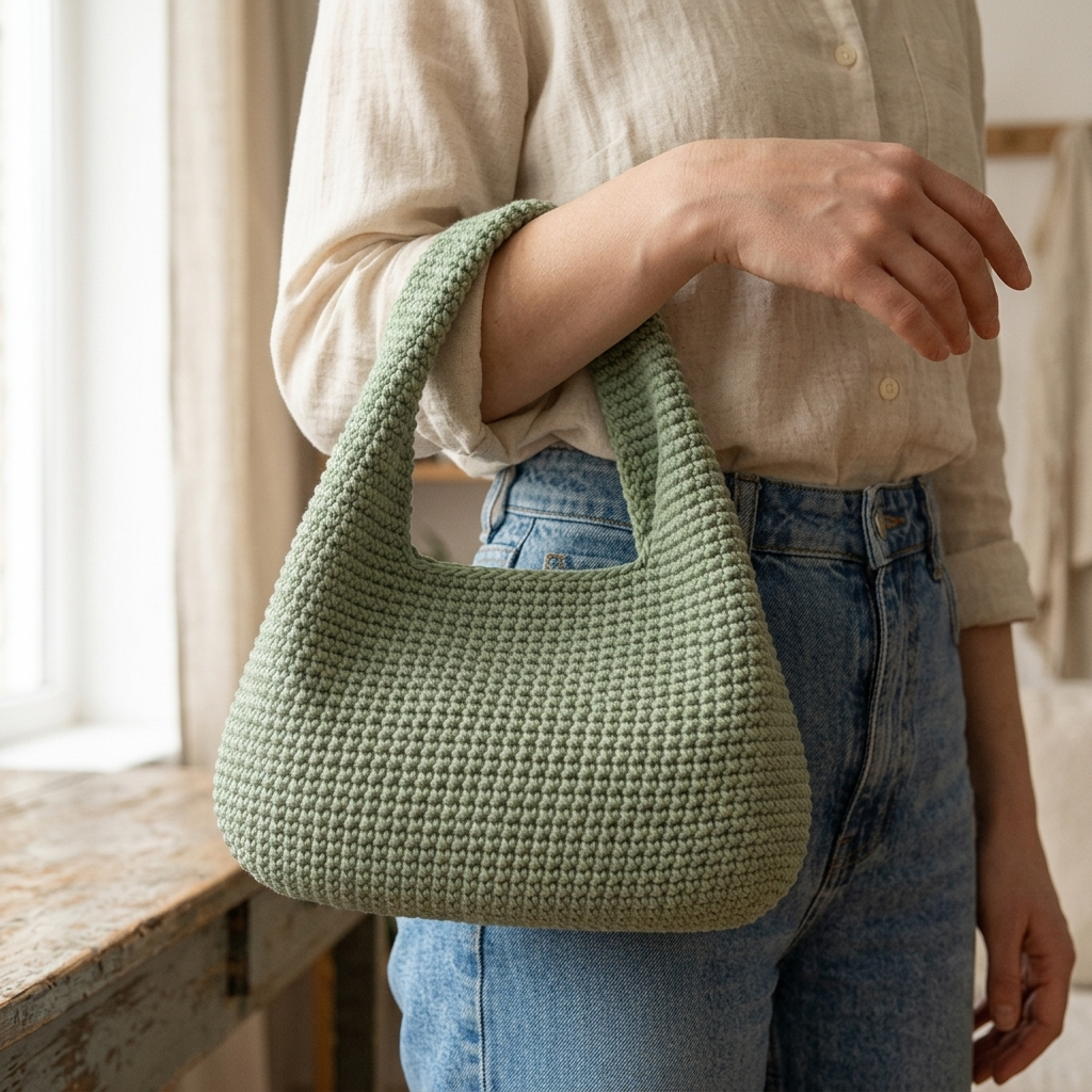 Harbor Loop Crochet Hobo Bag Pattern