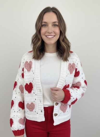 LOVEKNOT Granny Square Cardigan Crochet Pattern