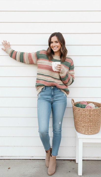 SIERRA Boho Oversized Crochet Sweater Pattern
