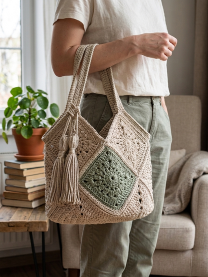 Coastal Granny Market Tote Crochet Pattern