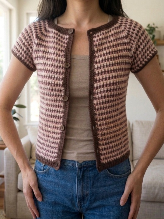 Aurora Raglan Crochet Cardigan Pattern