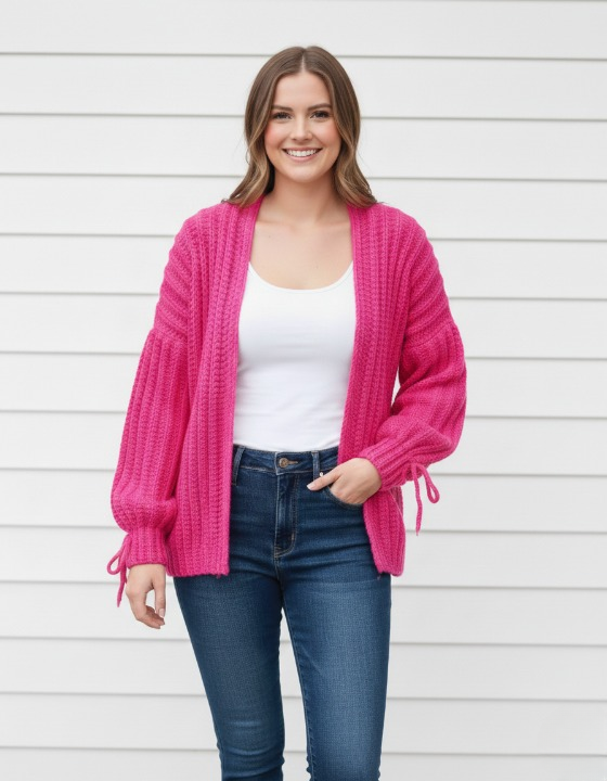 BELLAKNOT Striped Crochet Cardigan Pattern