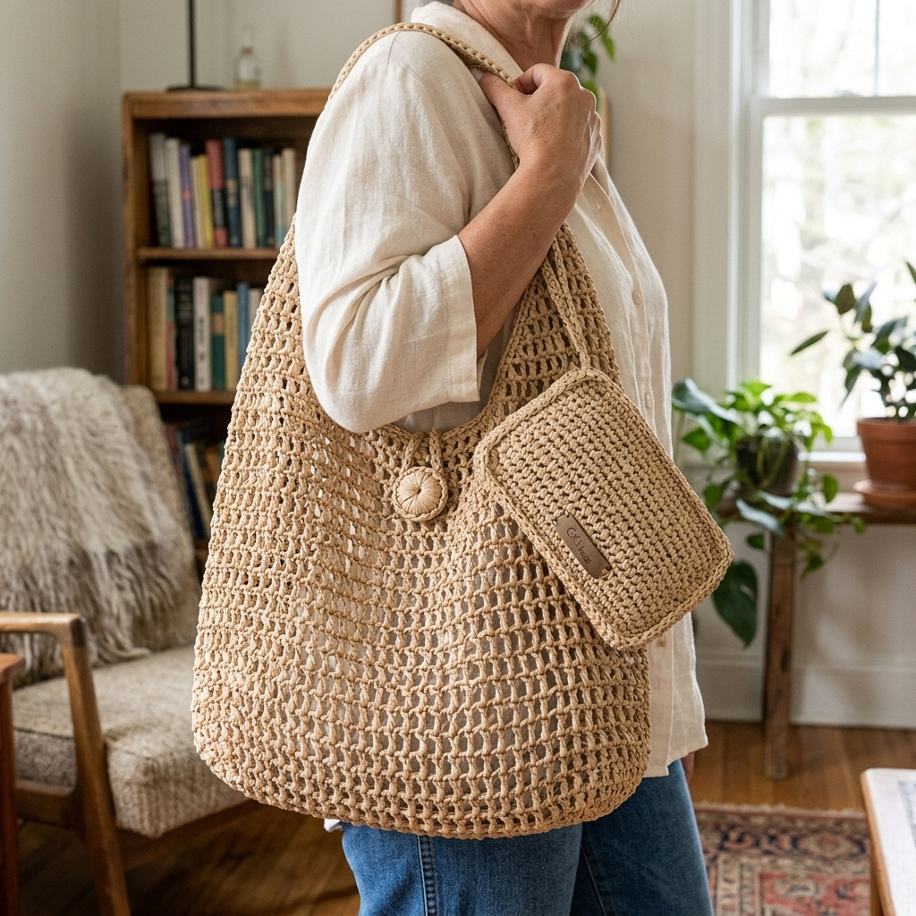 Coastal Maris Raffia Bag Crochet Pattern