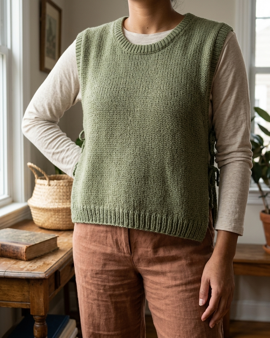 Willow Drift Knit Vest Pattern