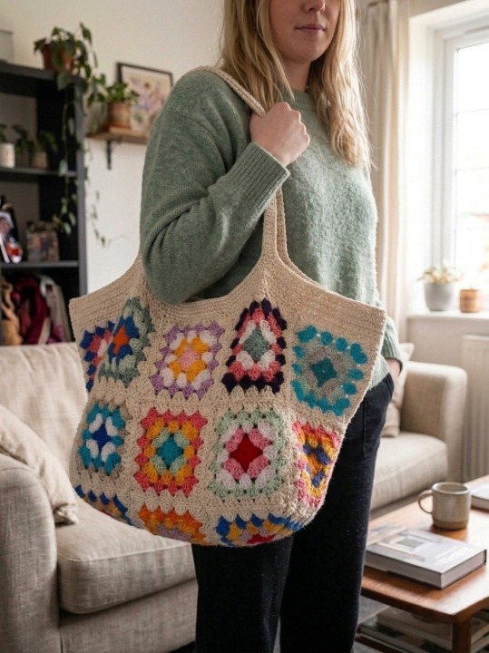 Coastal Granny Tote Bag Crochet Pattern