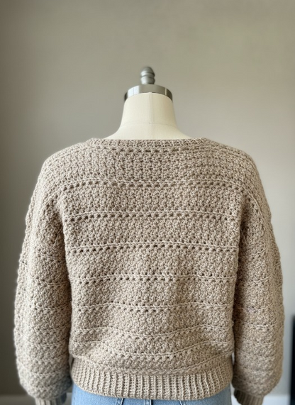 Cozy Drift Crochet Pullover Pattern