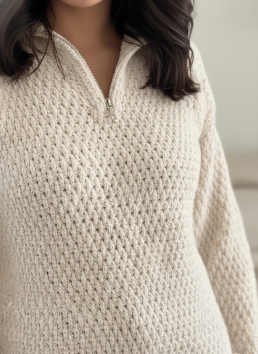 Cozy Quarter Zip Sweater