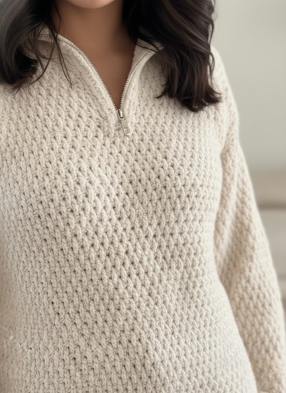 Cozy Quarter Zip Sweater