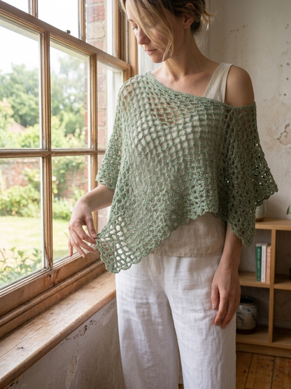 Willow Breeze Boho Poncho Crochet Pattern