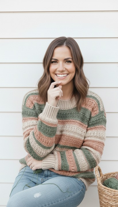 SIERRA Boho Oversized Crochet Sweater Pattern