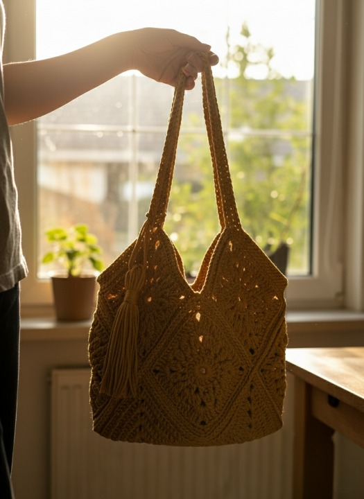 Crochet Jute Tote Bag Pattern
