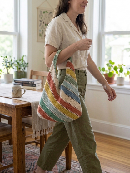 Sunbeam Foldaway Tote Crochet Pattern