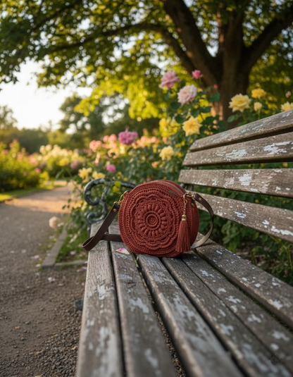 Round Crochet Bag Pattern PDF