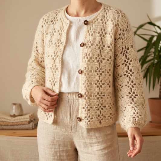 LACY LOU Crochet Cardigan Pattern