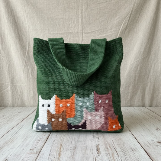 Pawfect Cat Tote Crochet Pattern