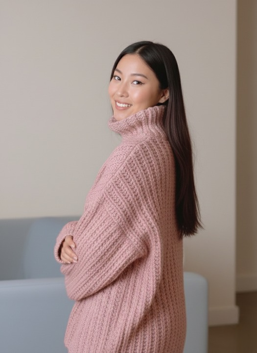 Cloudcrest Turtleneck Sweater Crochet Pattern