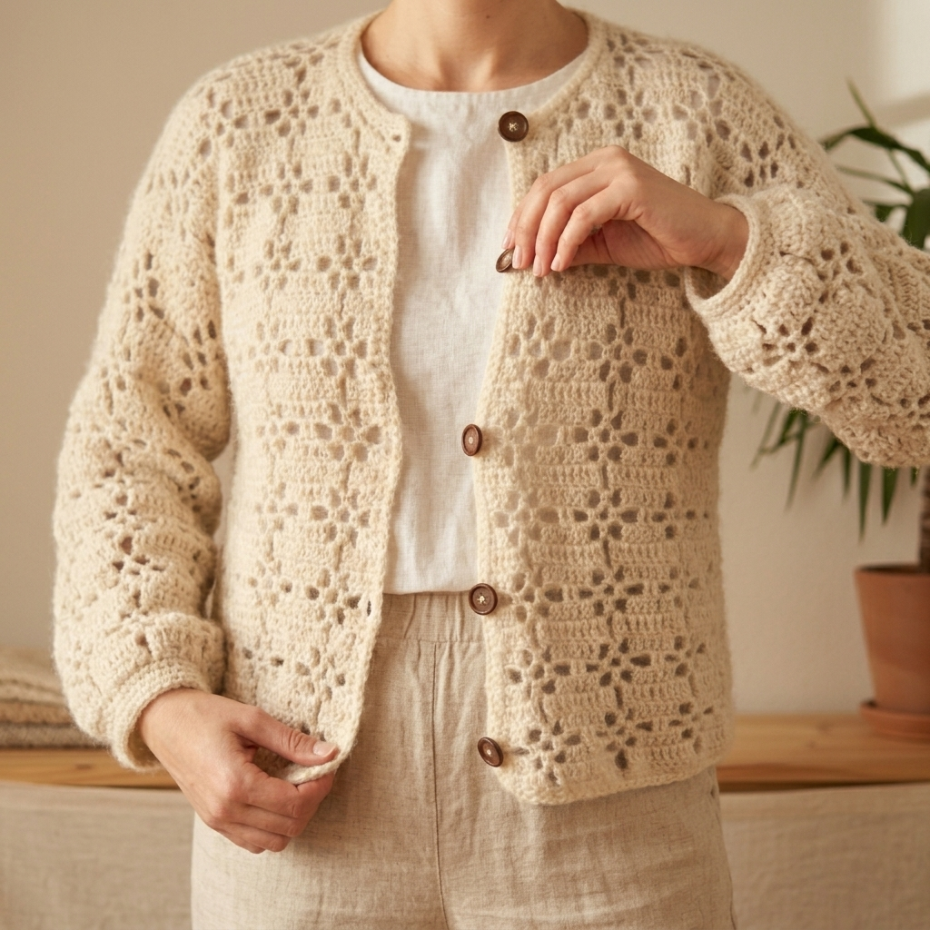 LACY LOU Crochet Cardigan Pattern