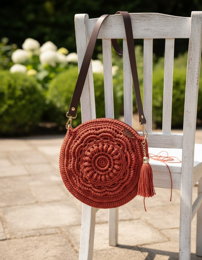 Round Crochet Bag Pattern PDF