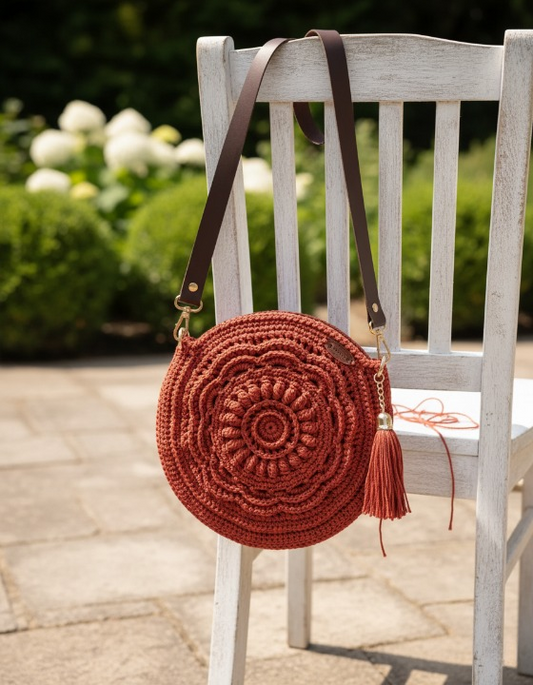 Round Crochet Bag Pattern PDF
