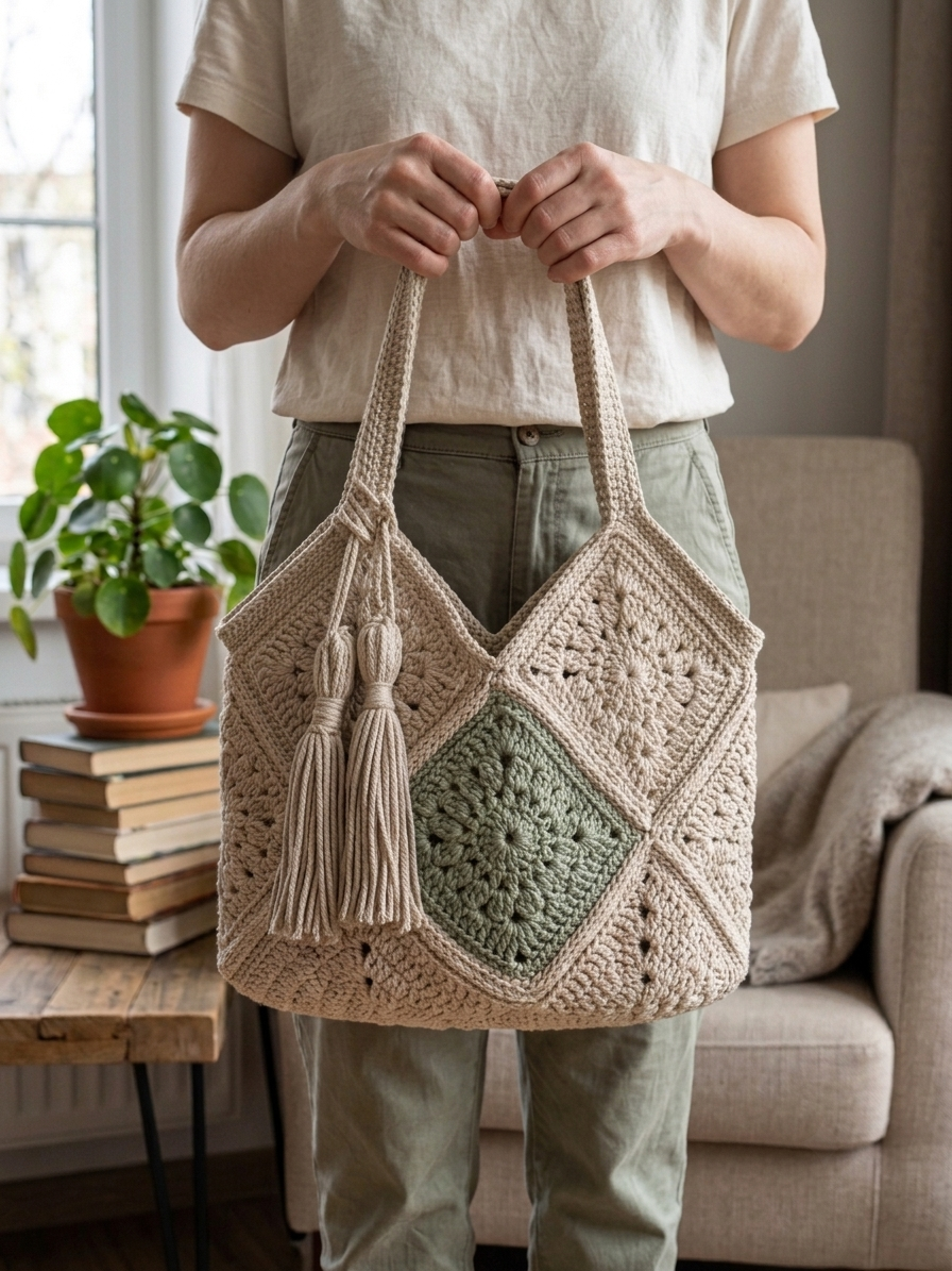 Coastal Granny Market Tote Crochet Pattern
