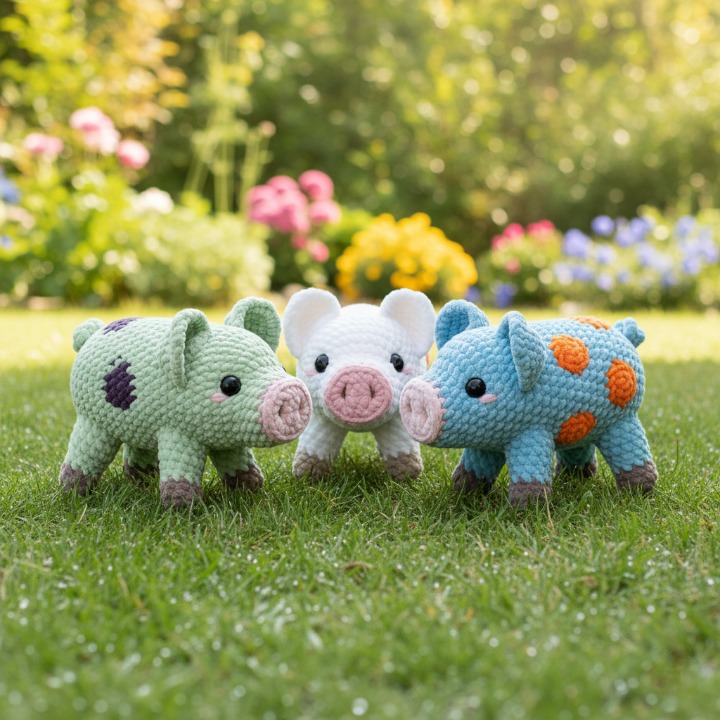 Oinkie the Pig Crochet Pattern