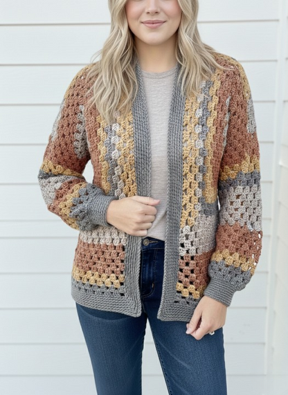 ELORA Hexagon Cardigan Crochet Pattern